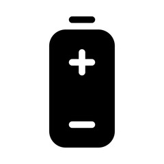 Battery Poles Media Multimedia Electronics Hardware vector icon