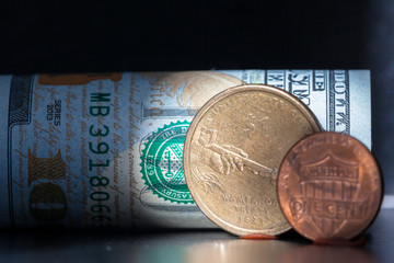 Money background from dollars usa. Business concept.