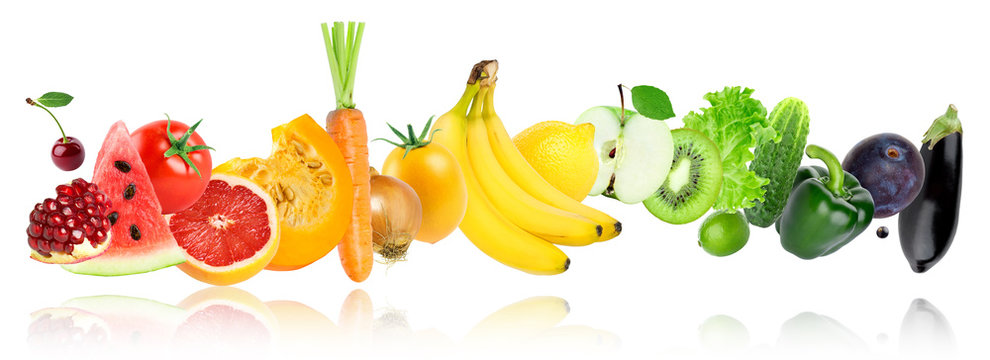 Fototapeta Color fruits and vegetables