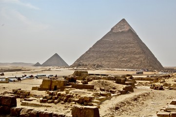 Fototapeta na wymiar Pyramids of Giza