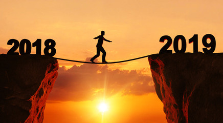 3D Illustration Silhouette Balance nach 2019 © fotomek