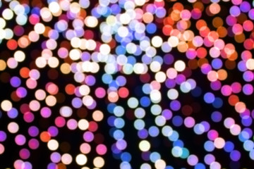 Colorful glowing lights, blurred abstract background