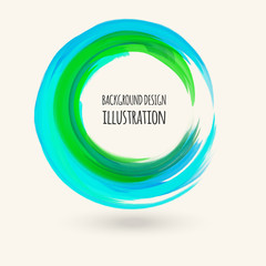 Watercolor brush strokes. eps10 abstract vector illustration