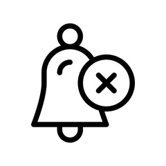 Bell Clear Alarm Bell Signal Alert vector icon