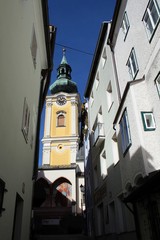 Die Pfarrkirche in Gmunden am Traunsee.