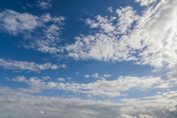 Cloudy blue sky background