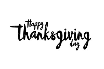 Vector illustration of Happy Thanksgiving day for logotype, flyer, banner, postcard, greeting card.