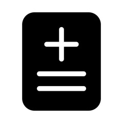 Obraz premium Bill Medicine Hospital Doctor Medical vector icon