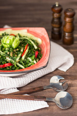 fresh healthy green salad