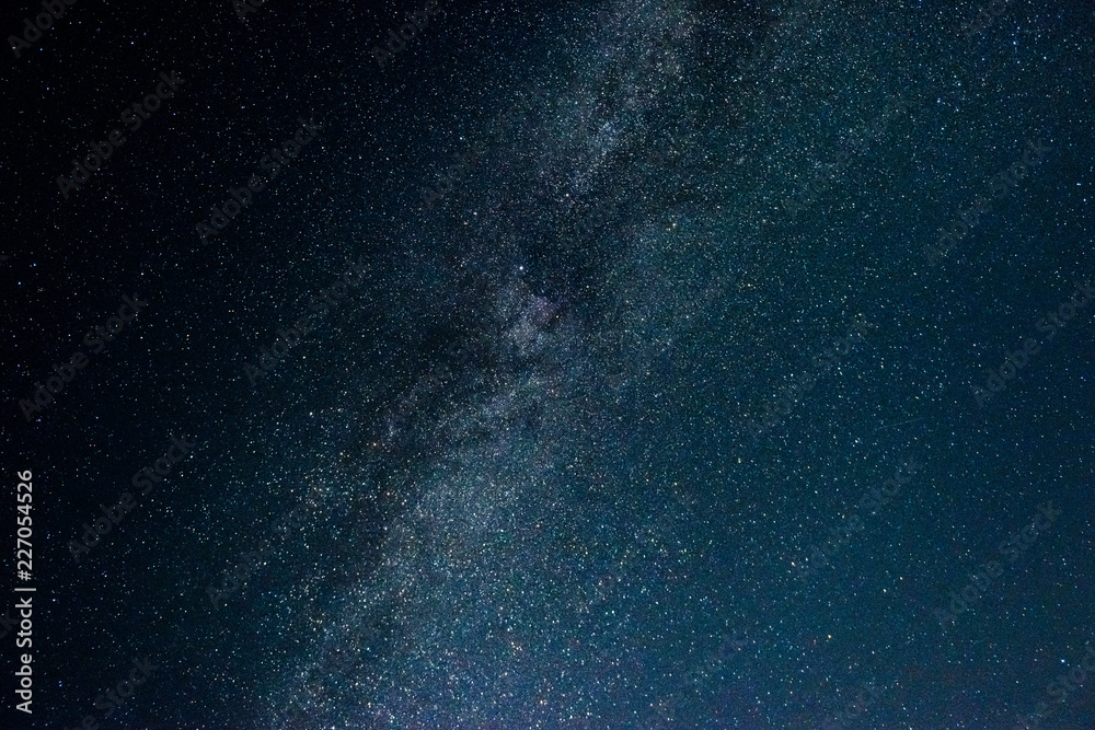 Wall mural night sky with stars and galaxy in outer space, universe background
