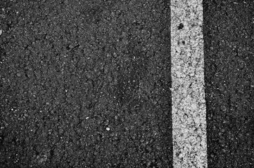 Fototapeta premium Abstract Black Asphalt Texture with white Line