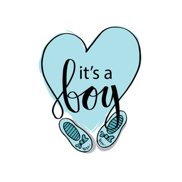 It's a boy, Baby shower greeting card