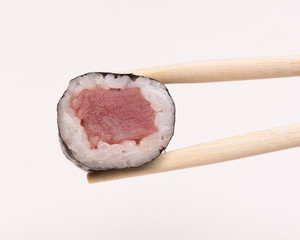 delicious fresh sushi with fish
