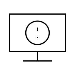 Bluescreen Error Display Computer Bug vector icon