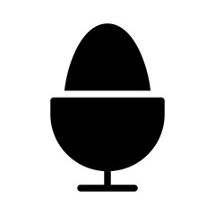 Obraz premium Boiled Egg Food Restaurant Bar Diner Drink vector icon