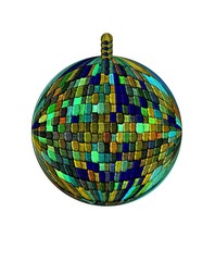 Boules de Noël carte de vœux décoration motif tissu