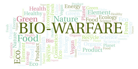 Fototapeta premium Bio-Warfare word cloud.