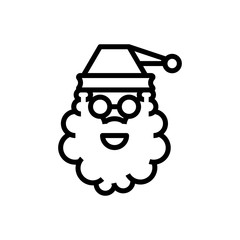 Christmas Santa Claus line icon