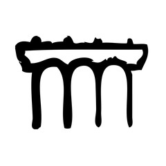 Bridge City Town Map Locations vector icon