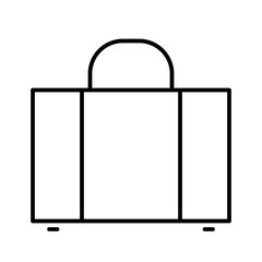 Briefcase Hotel Service Booking Trip Travel vector icon