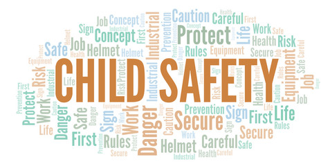 Child Safety word cloud.