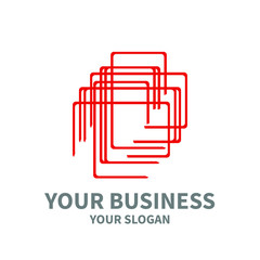 shadow line geometric logo