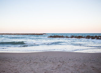 Atardecer en la playa
