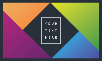 Simple geometric shape background