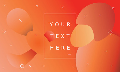 Minimal orange abstract background