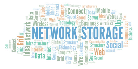 Network Storage word cloud.