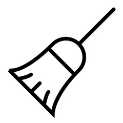 Broom Household Housekeeping Clean Wash vector icon