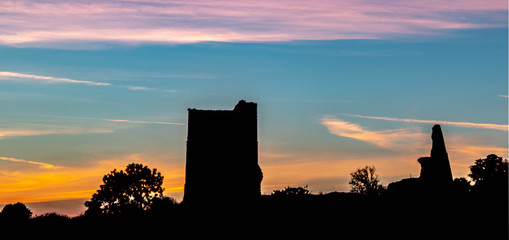 Hadleigh Castle at Sunset