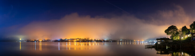 Aerial view of Sangkhlaburi