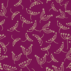 Golden flower over a violet color