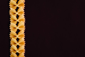 food pasta color black