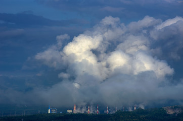 Fototapeta na wymiar air pollution