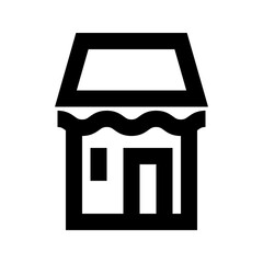 Building Commerce Market Shop Supermarket vector icon