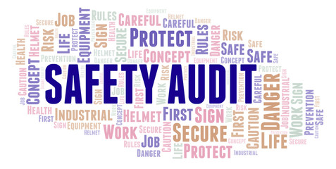 Safety Audit word cloud.