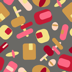 Colored rectangles on a light gray