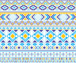 Tribal ethnic motifs geometric vector seamless background.