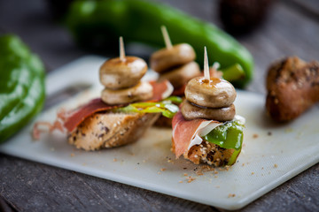 Spanish tapas of the Basque country