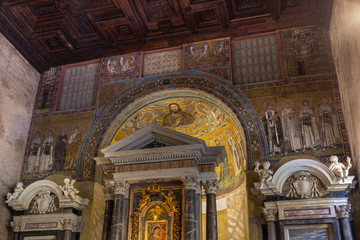 Fototapeta na wymiar Mosaics in the Lateran Baptistery