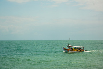 Boat floatting in the sea