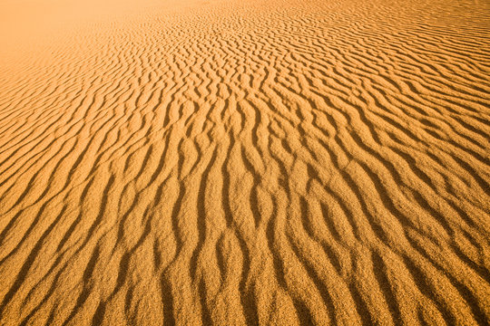 Close up of the texture of a sand dune, “Valle de la Muerte” (Spanish for Death Valley), Los Flamencos National Reserve, Atacama desert, Antofagasta Region, Norte Grande, Chile, South America