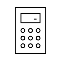 Calculator Office Work Job Secretary vector icon