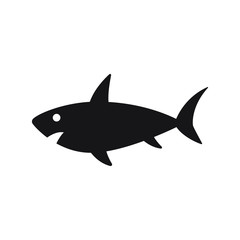 shark icon, fish icon. isolated sign symbol