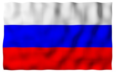 Waving flag of Brazil. Ordem e Progresso. Order and progress. Rio de Janeiro. South America. State symbol. 3D illustration