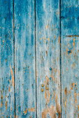 Arrière plan bois bleu usé