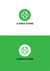 S drug store logo template.