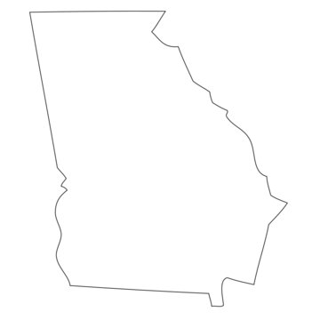 Georgia - map state of USA